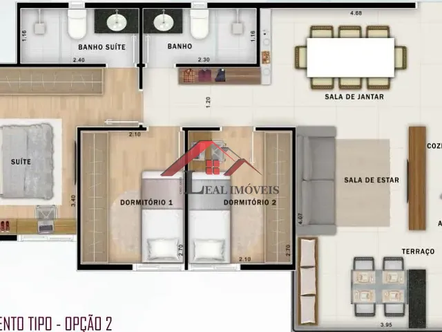 Apartamento com 64m² 3 quartos e 2 banheiros, à venda, no bairro Vila Assunção em Santo André