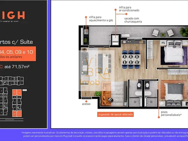 Apartamento 3 quartos e 2 banheiros, à venda, no bairro Novo Mundo em Curitiba