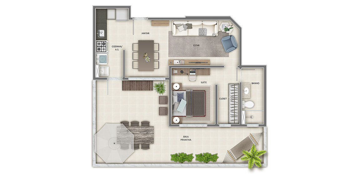 Apartamento de 2 ou 3 quartos, 1 suíte, 1 sala, 2 banhos, 2 vagas, à venda, Liberdade, Belo Horizonte, MG - Gran Resort Jaraguá. Luxo e Conforto e segurança. miniatura 54