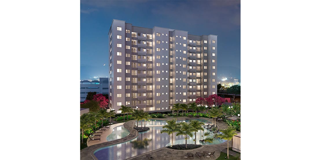 Apartamento de 2 ou 3 quartos, 1 suíte, 1 sala, 2 banhos, 2 vagas, à venda, Liberdade, Belo Horizonte, MG - Gran Resort Jaraguá. Luxo e Conforto e segurança. miniatura 2