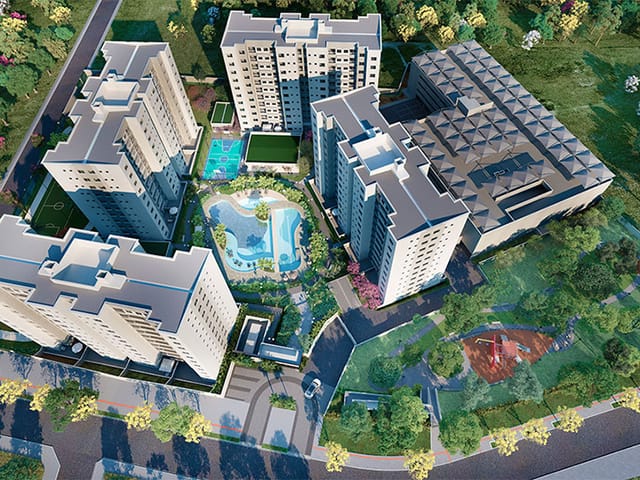 Foto do Apartamento - Apartamento 2 quartos, 1 suíte, 1 sala, 2 banhos, 2 vagas, à venda, Liberdade, Belo Horizonte, MG - Gran Resort Jaraguá. | REALLE SOLUÇÕES IMOBILIÁRIAS INTEGRADAS
