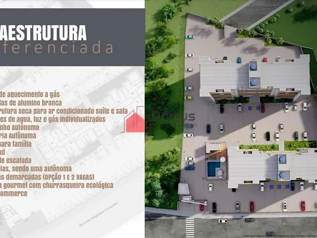 Apartamento 2 quartos e 2 banheiros, à venda, no bairro Jardim Santa Luzia em Pindamonhangaba