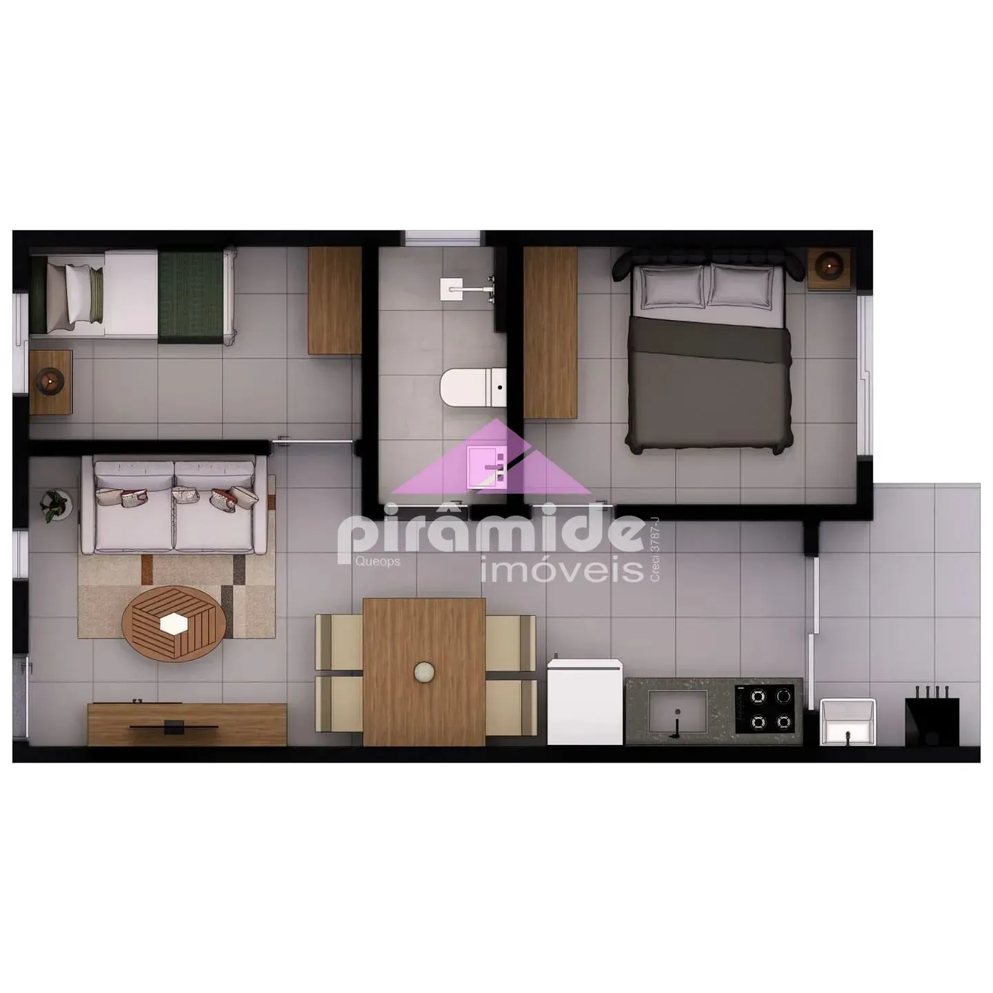 Apartamento, 2 quartos, 41 m² - Foto 3