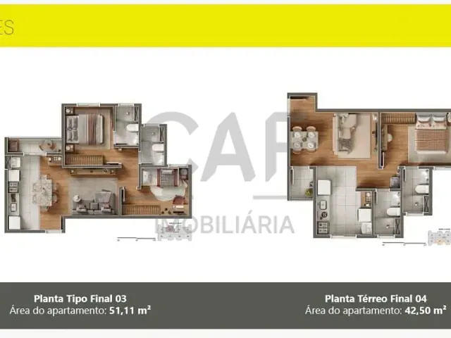 Apartamento 2 quartos e 2 banheiros, à venda, no bairro Estância das Flores em Jaguariúna