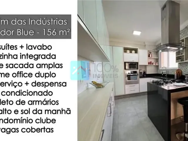 Apartamento com 156m² 3 quartos e 4 banheiros, à venda, no bairro Jardim das Industrias em São José dos Campos