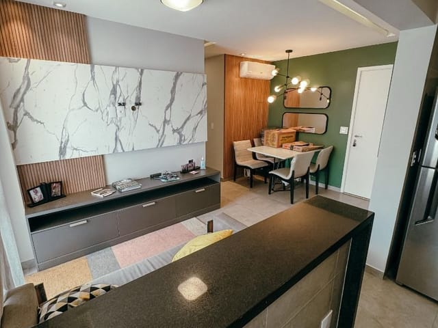 Apartamento com 62m² 2 quartos e 2 banheiros, para alugar, no bairro Glória em Macaé