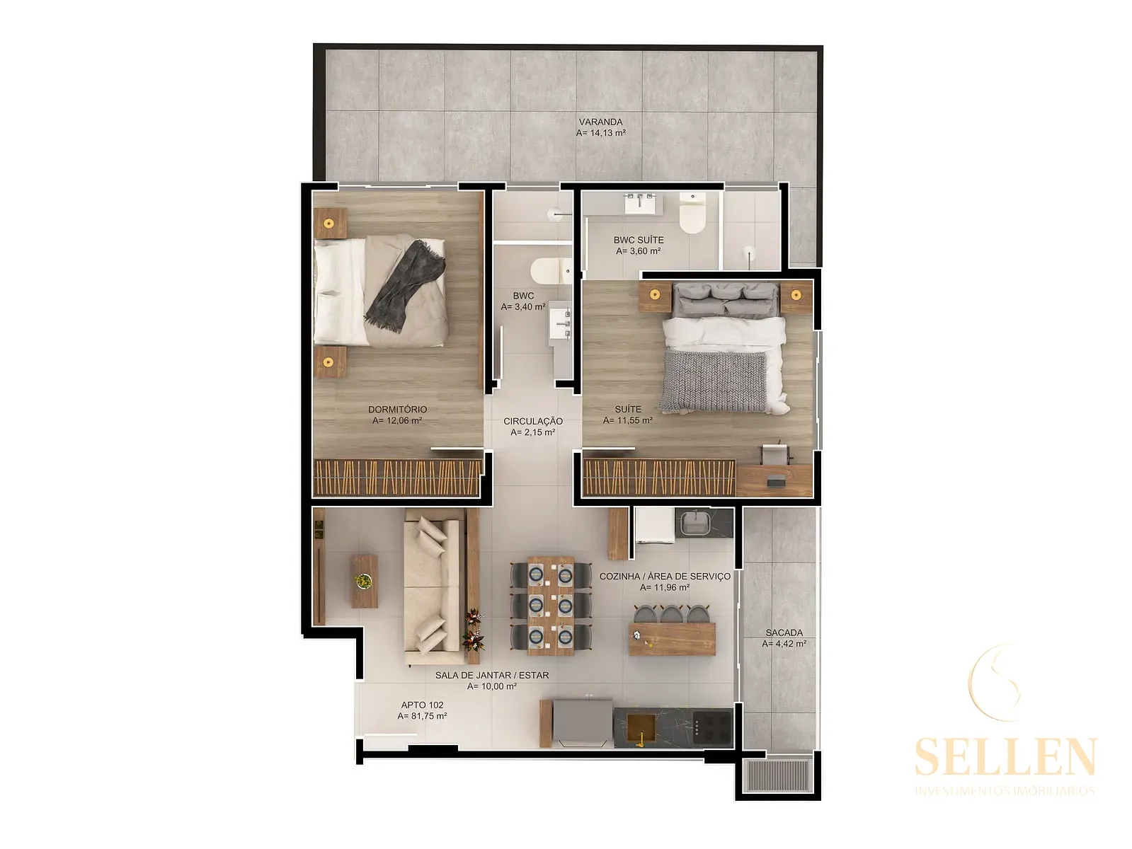 Apartamento, 2 quartos, 73 m² - Foto 15