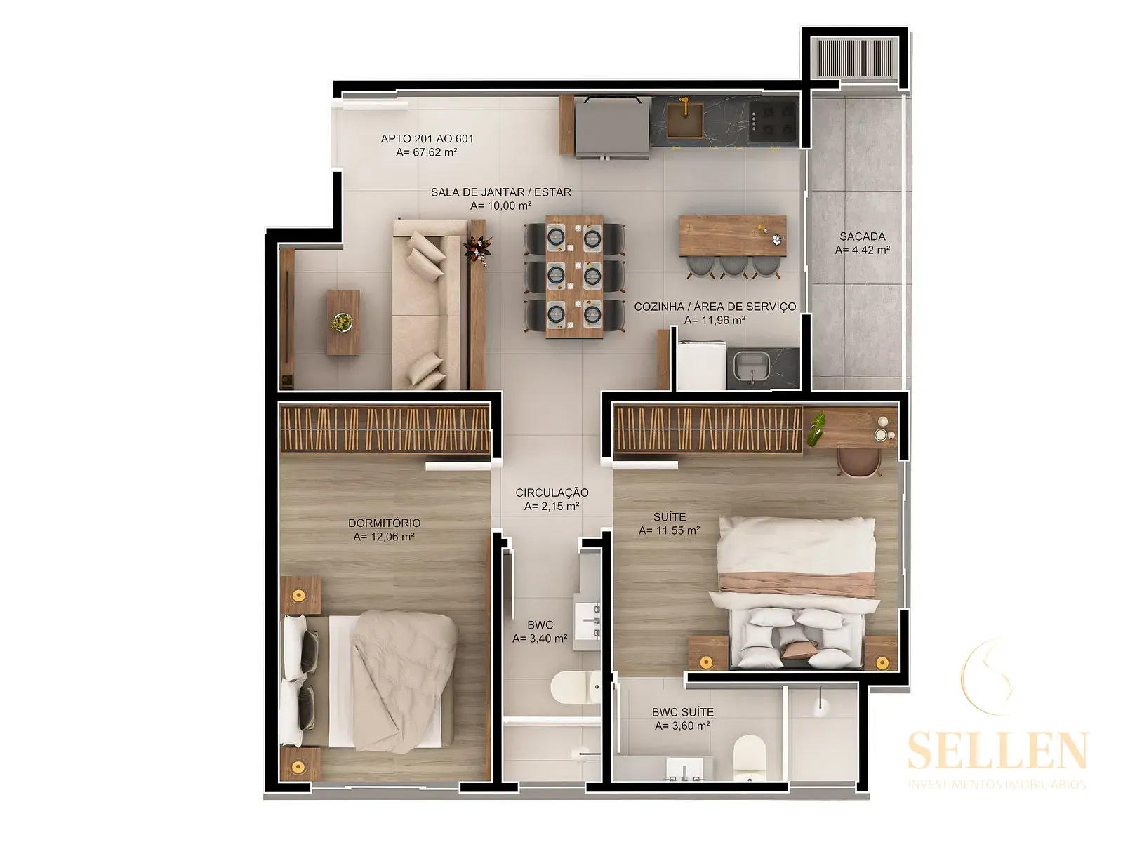 Apartamento, 2 quartos, 73 m² - Foto 21
