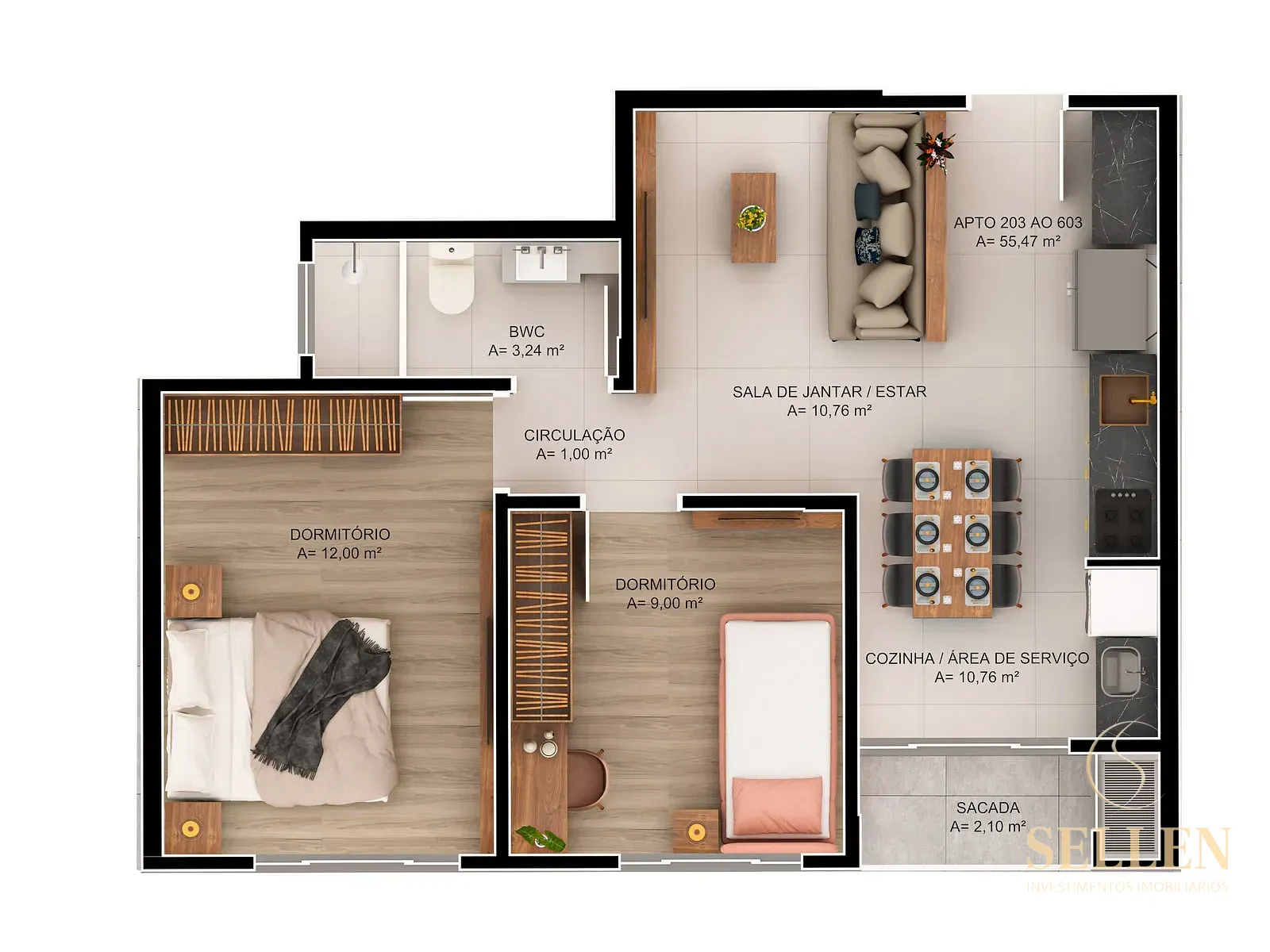 Apartamento, 2 quartos, 73 m² - Foto 23