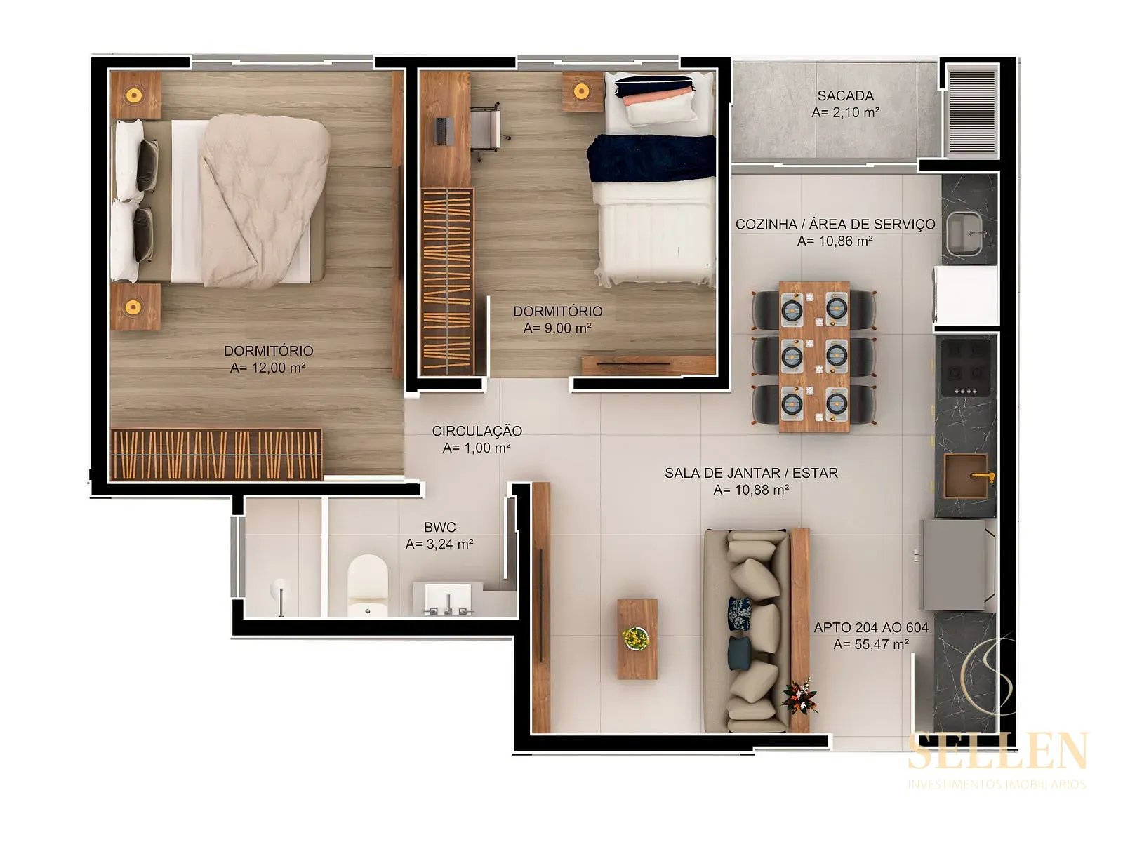 Apartamento, 2 quartos, 73 m² - Foto 24