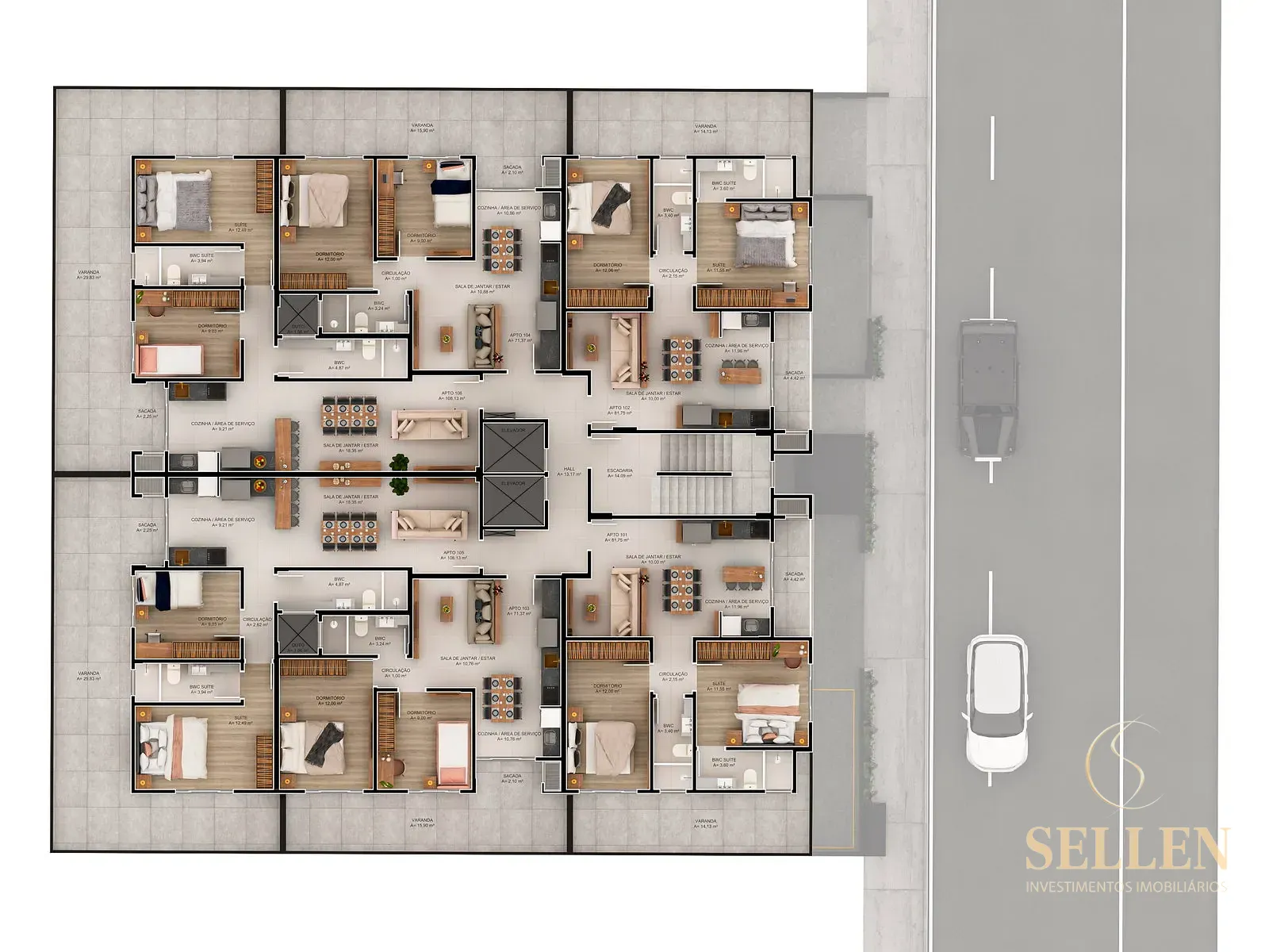 Apartamento, 2 quartos, 73 m² - Foto 13