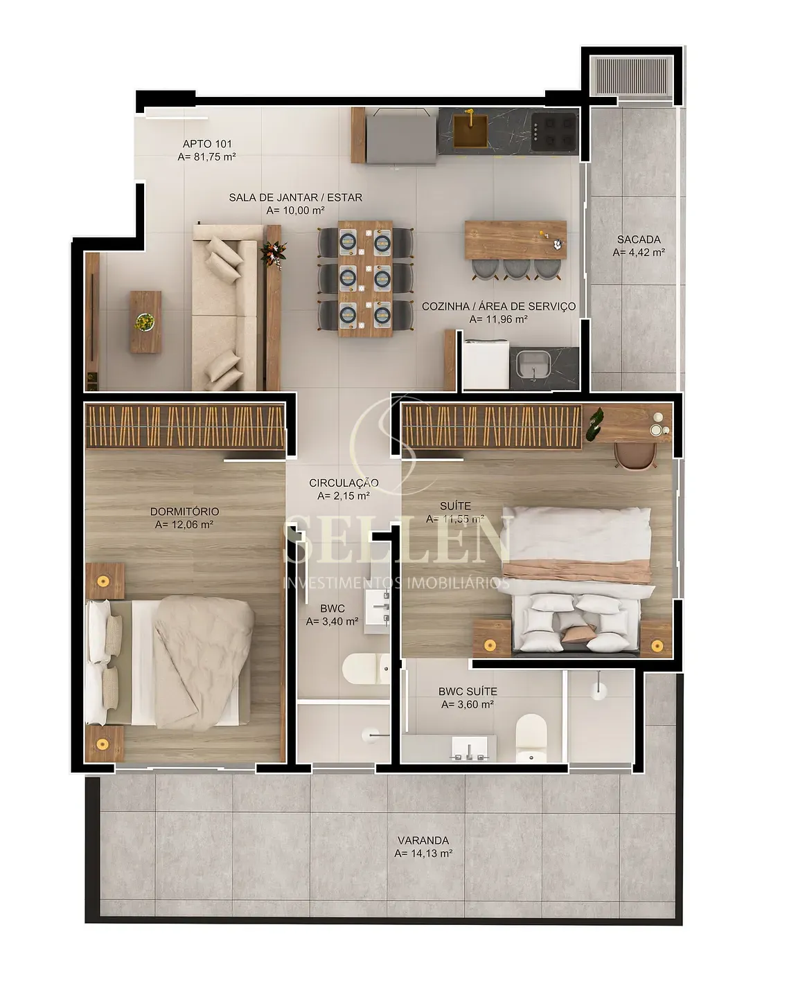 Apartamento, 2 quartos, 73 m² - Foto 14