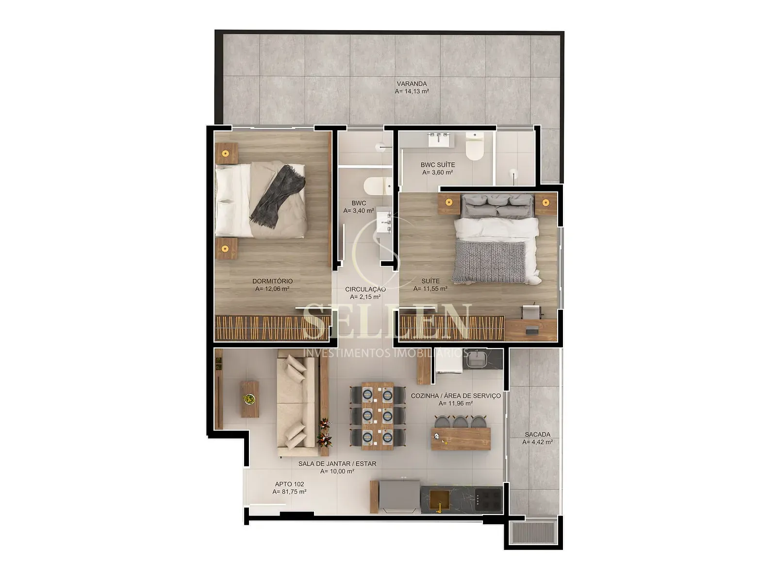 Apartamento, 2 quartos, 73 m² - Foto 15