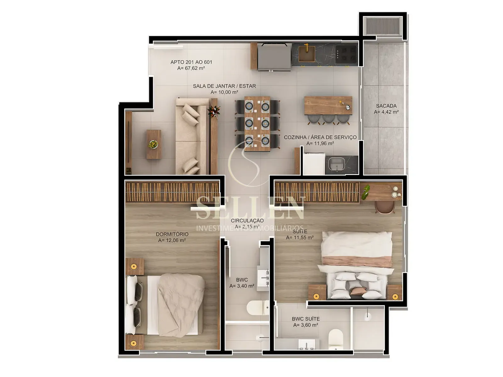 Apartamento, 2 quartos, 73 m² - Foto 21