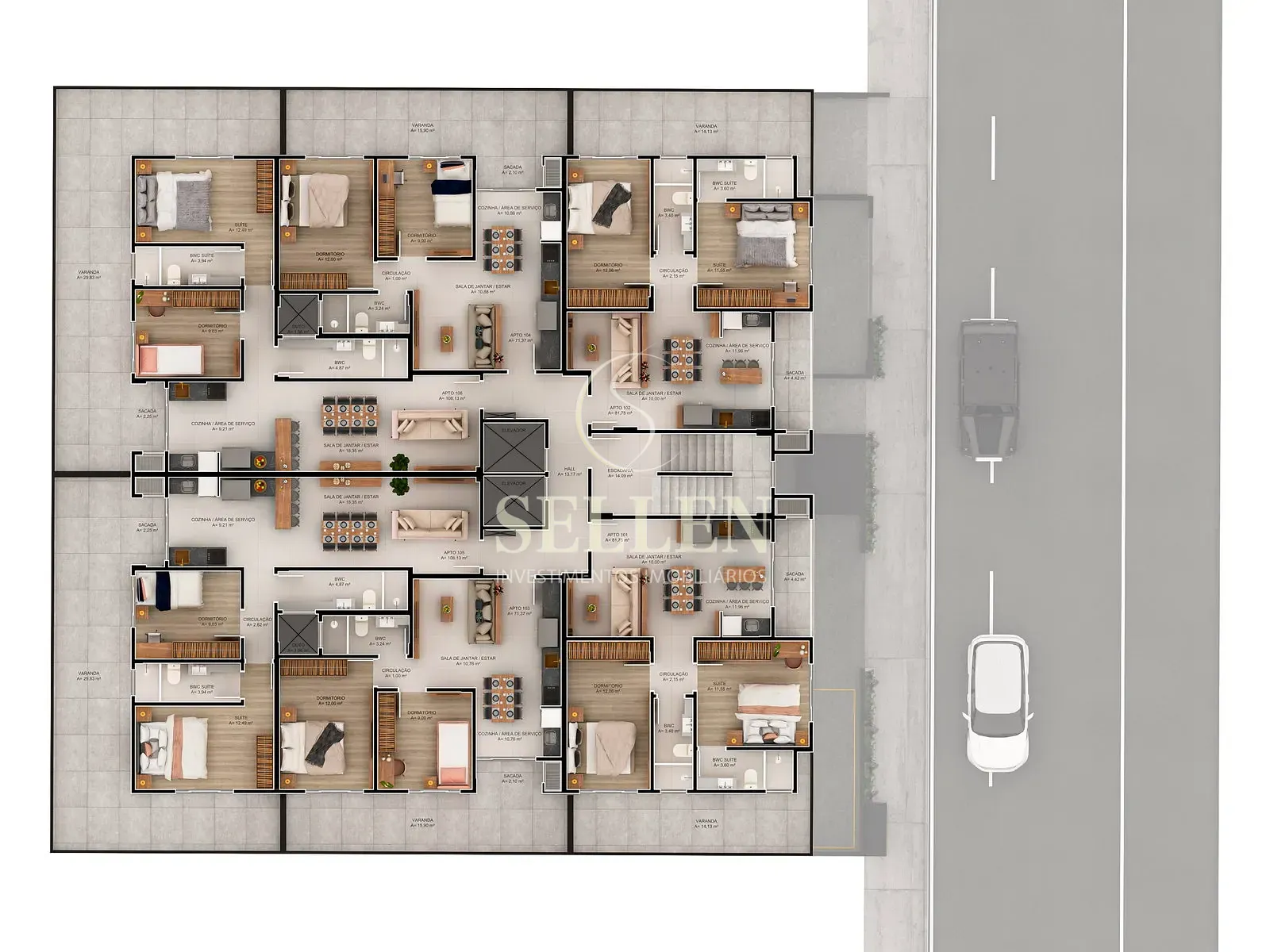 Apartamento, 2 quartos, 73 m² - Foto 13