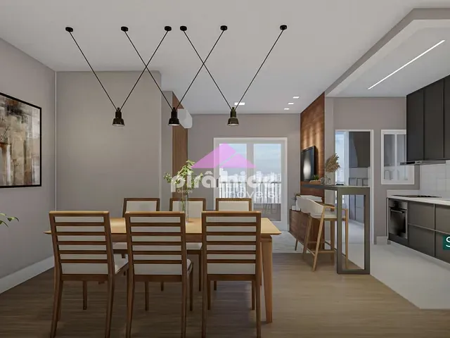 Apartamento com 71m² 2 quartos e 2 banheiros, à venda, no bairro Parque Industrial em São José dos Campos