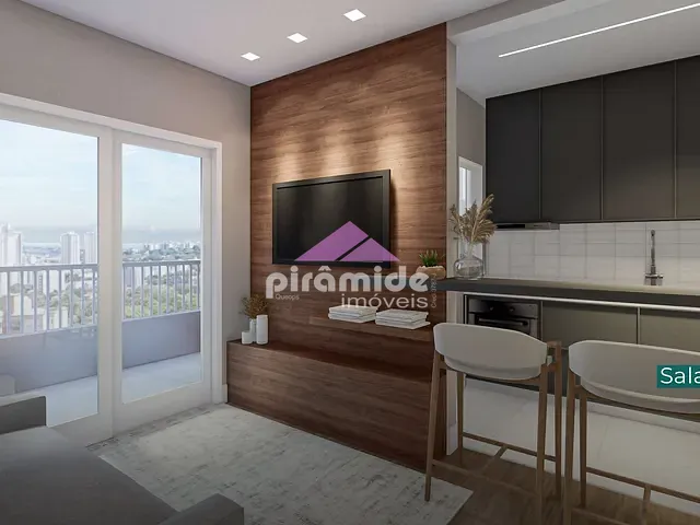 Apartamento com 71m² 2 quartos e 2 banheiros, à venda, no bairro Parque Industrial em São José dos Campos