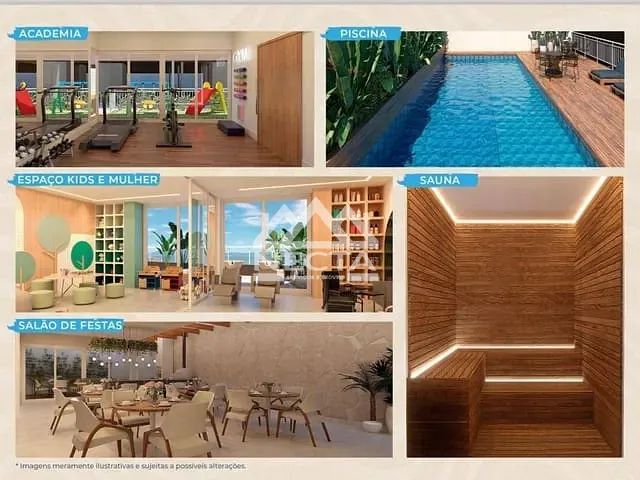 Apartamento com 71m² 2 quartos e 2 banheiros, à venda, no bairro Massaguaçu em Caraguatatuba