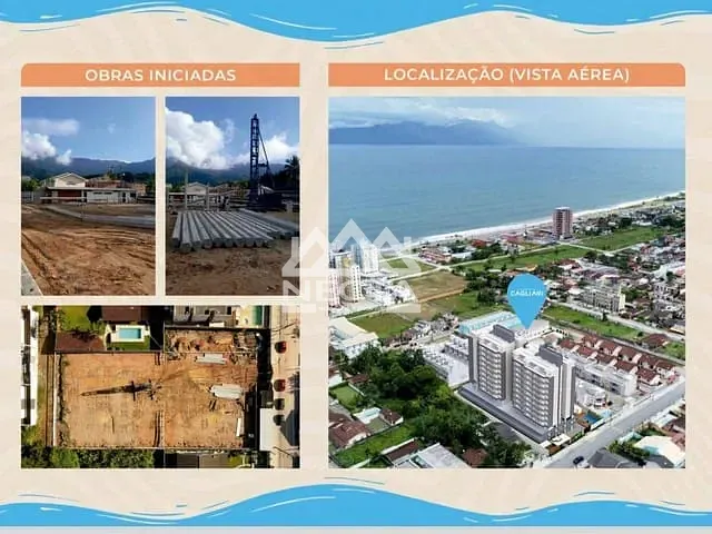Apartamento com 71m² 2 quartos e 2 banheiros, à venda, no bairro Massaguaçu em Caraguatatuba