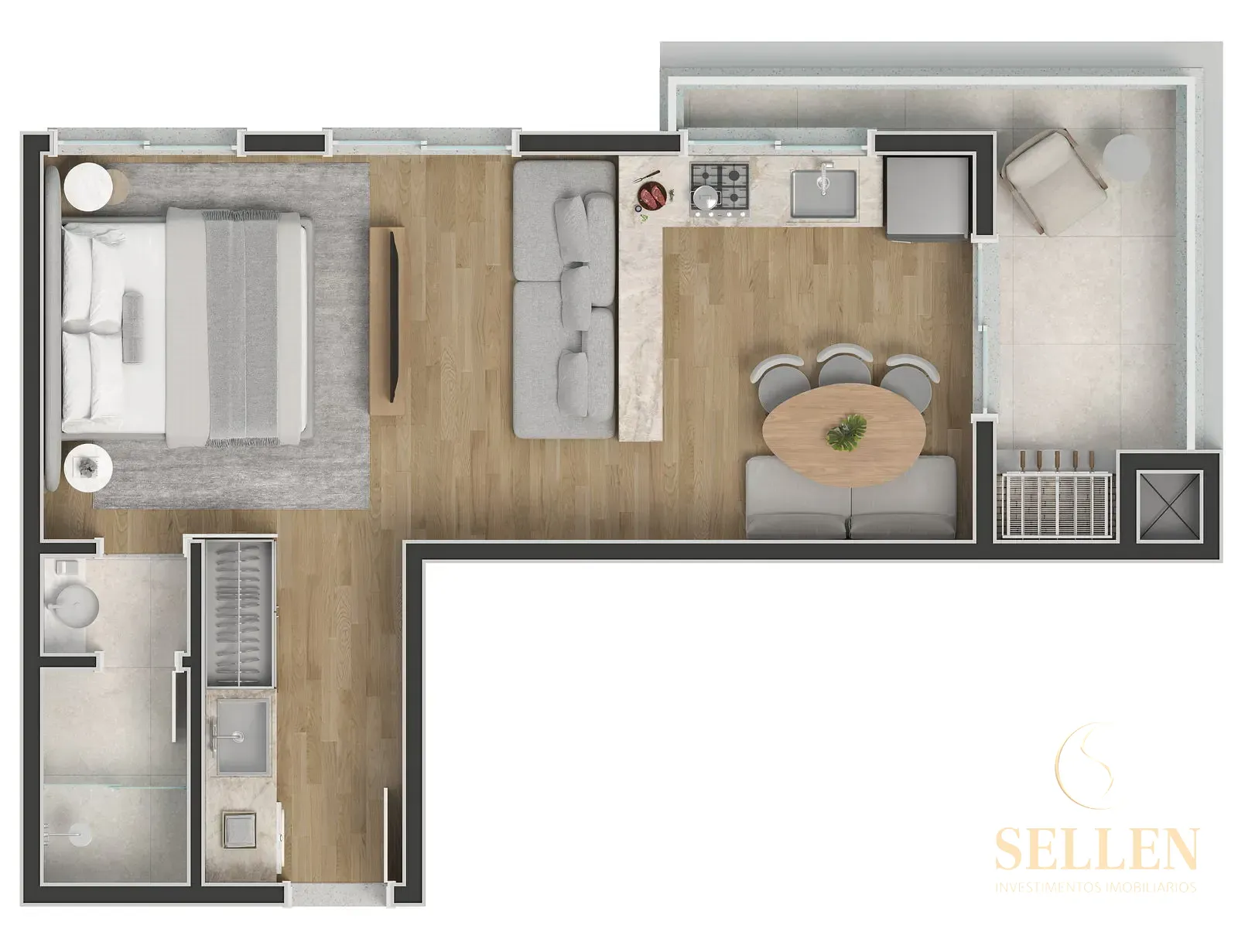 Apartamento, 1 quarto, 40 m² - Foto 24