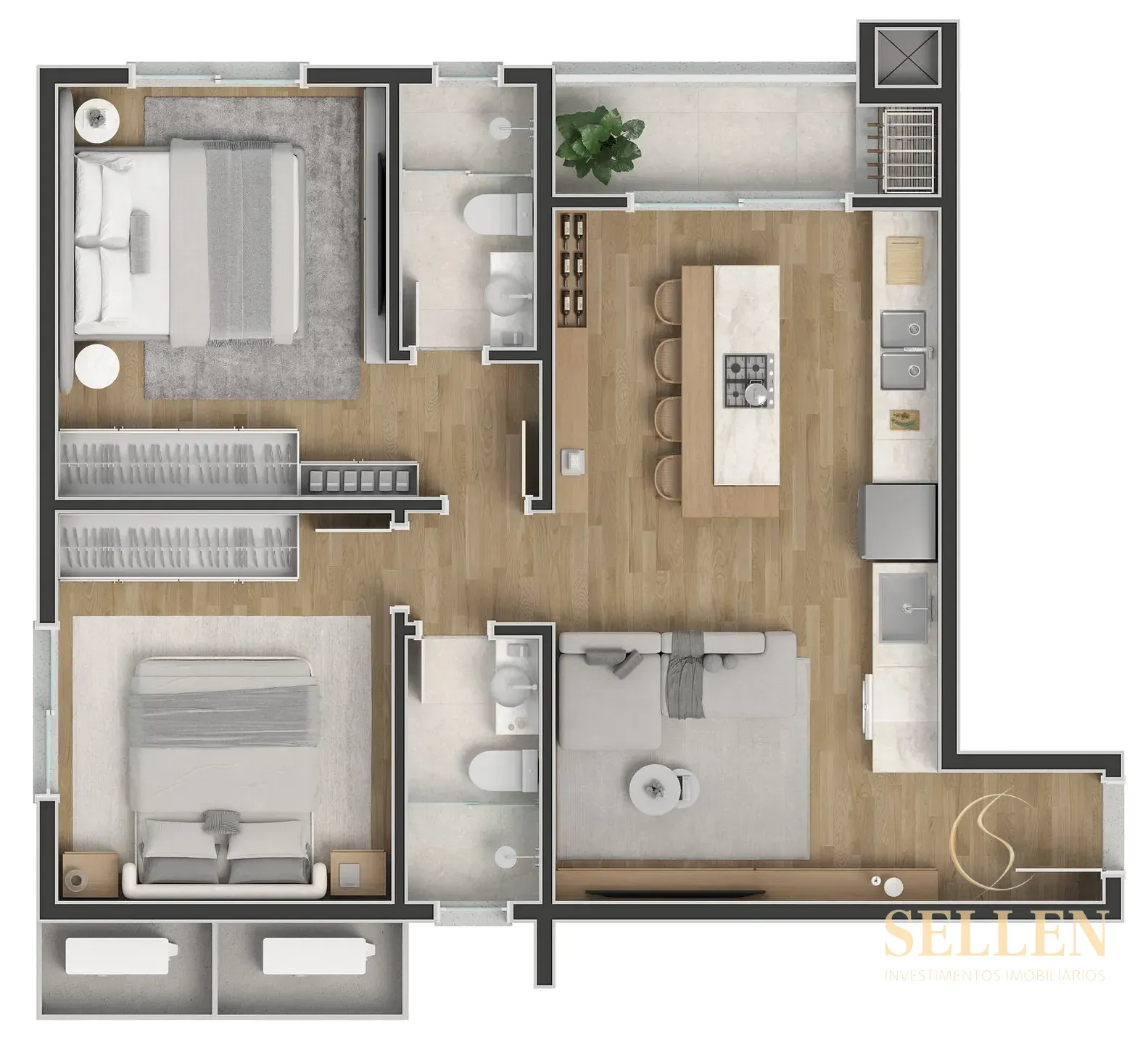 Apartamento, 1 quarto, 40 m² - Foto 25