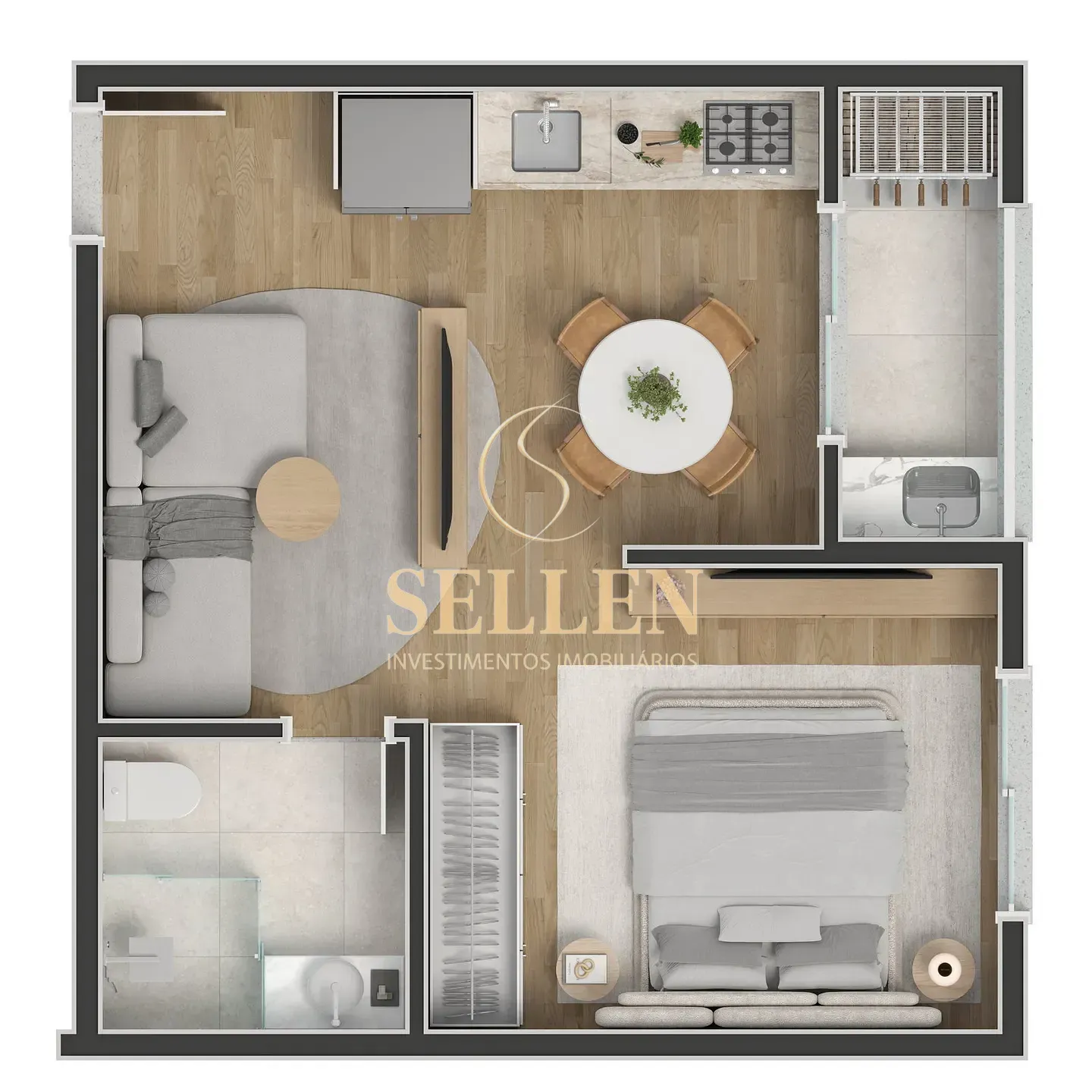Apartamento, 1 quarto, 40 m² - Foto 22