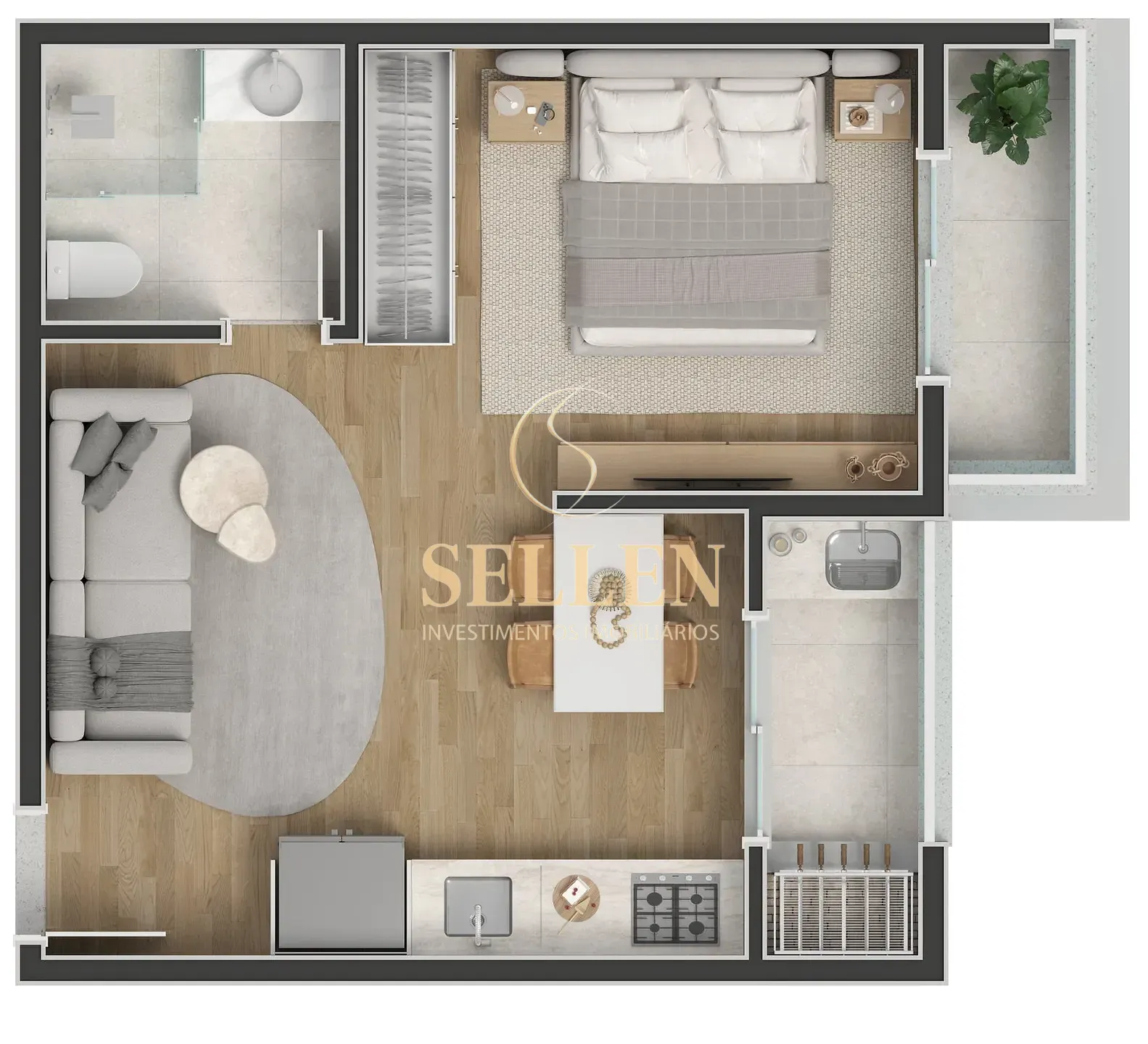 Apartamento, 1 quarto, 40 m² - Foto 23