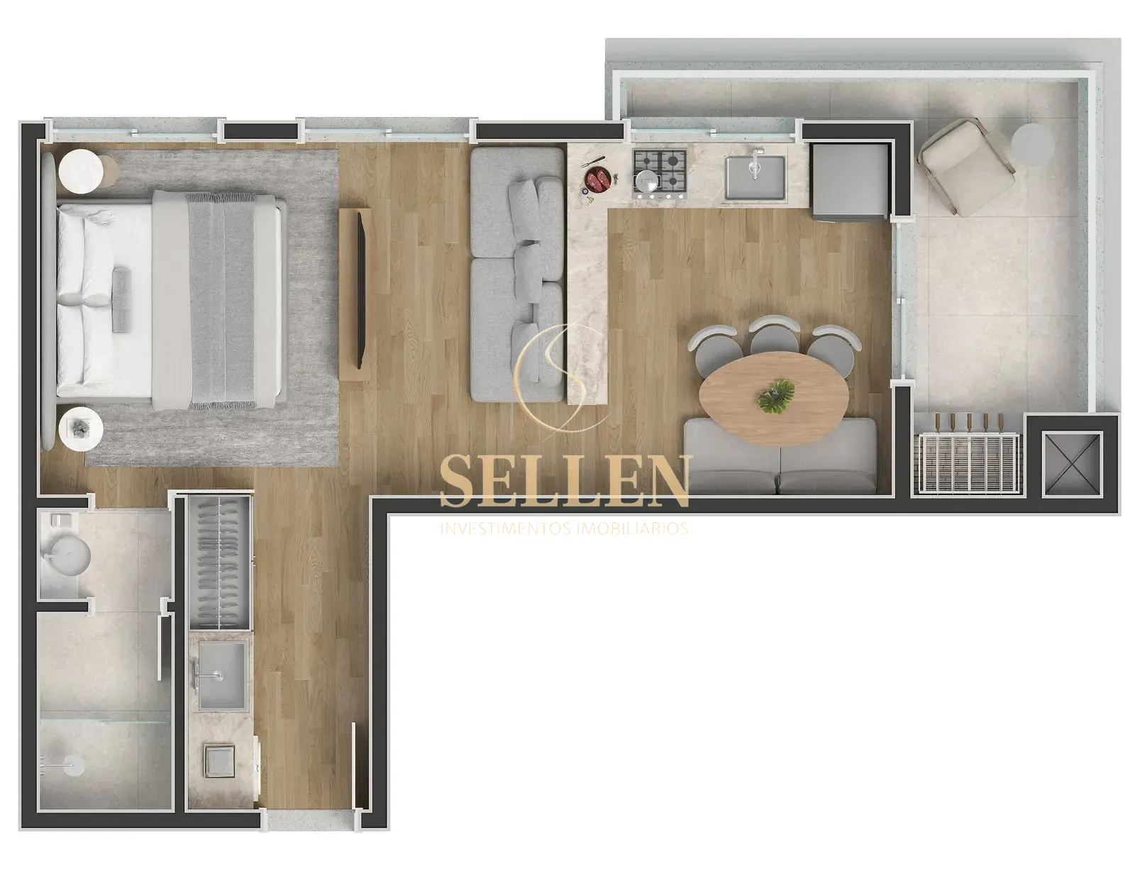 Apartamento, 1 quarto, 40 m² - Foto 24