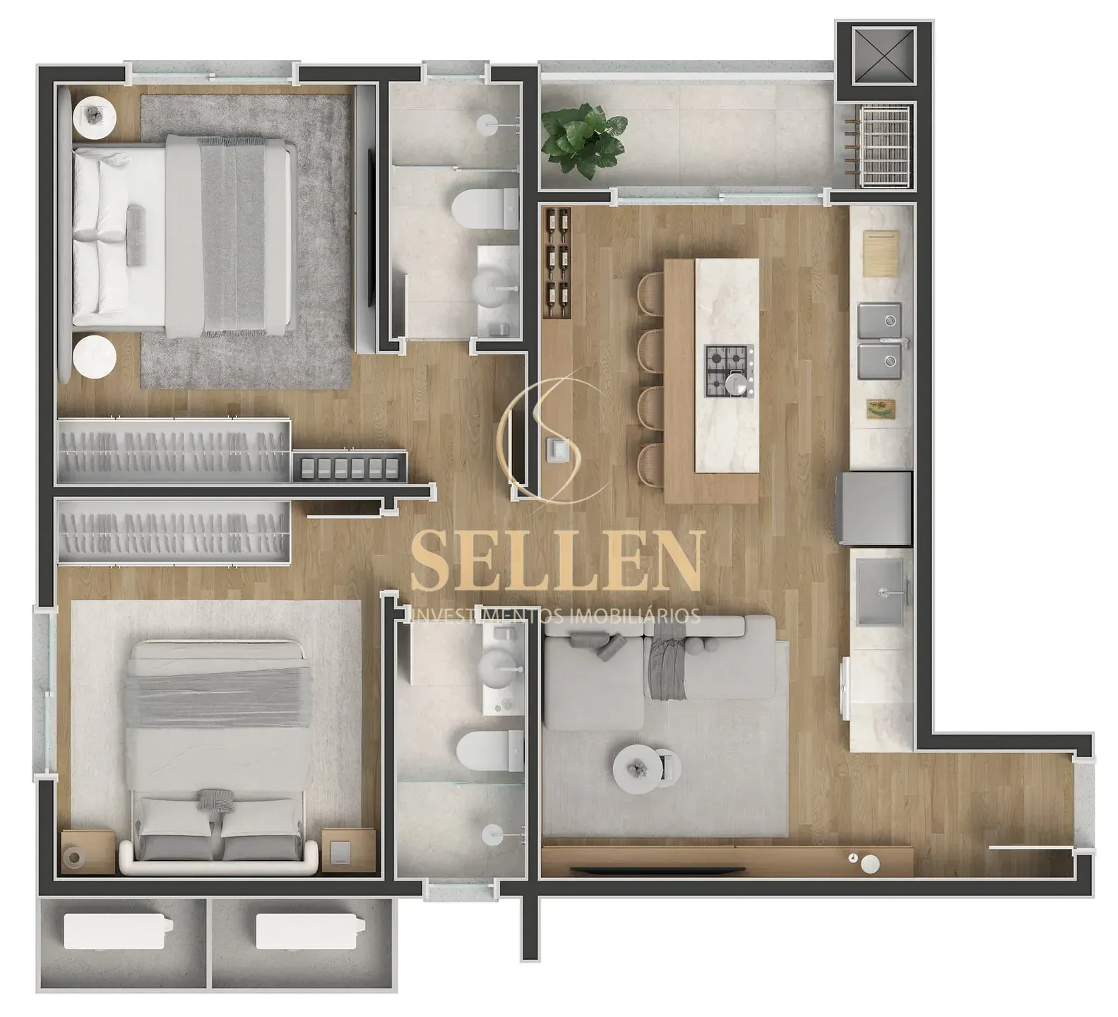 Apartamento, 1 quarto, 40 m² - Foto 25
