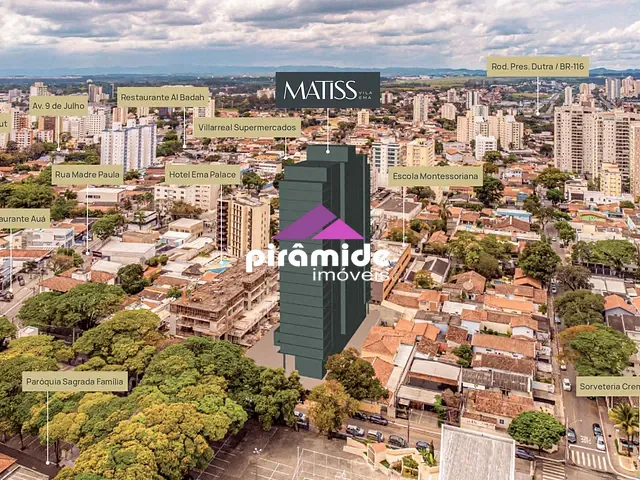 Apartamento com 75m² 2 quartos e 2 banheiros, à venda, no bairro Vila Ema em São José dos Campos