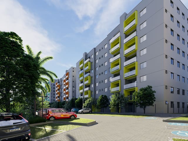 Apartamento com 66m² 3 quartos e 2 banheiros, à venda, no bairro Contorno em Ponta Grossa