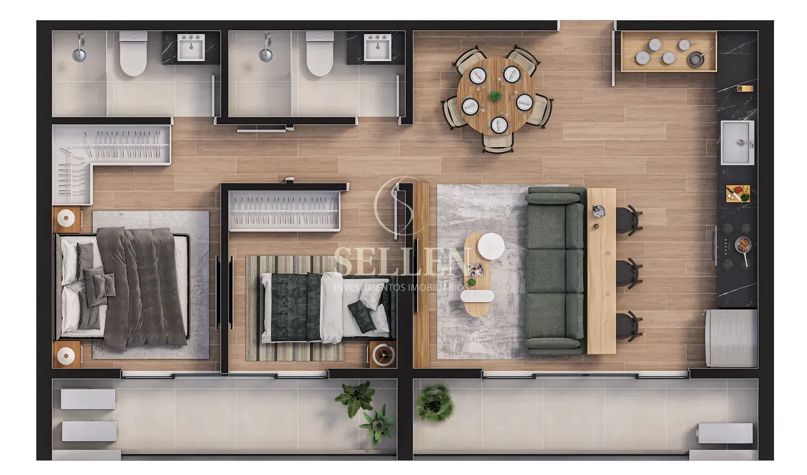Apartamento, 1 quarto, 34 m² - Foto 22