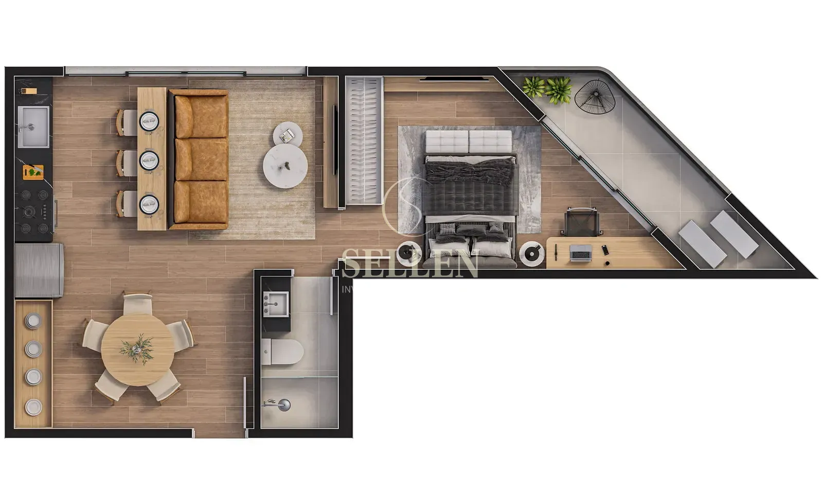 Apartamento, 1 quarto, 34 m² - Foto 23