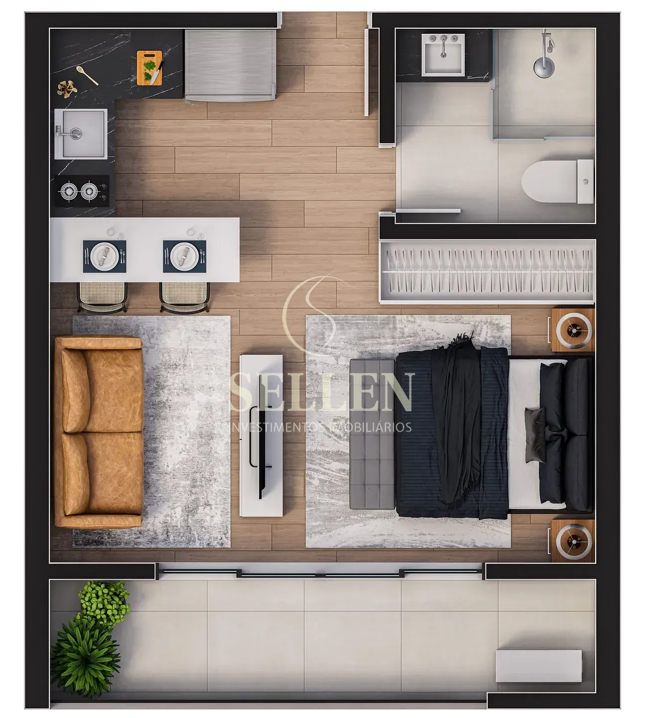 Apartamento, 1 quarto, 34 m² - Foto 25