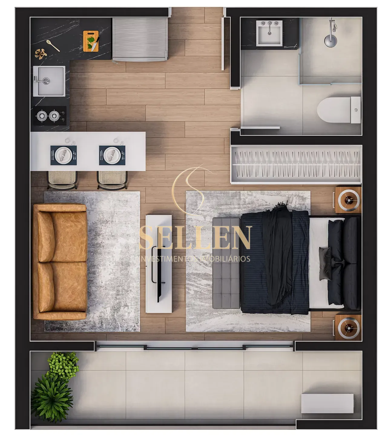 Apartamento, 1 quarto, 34 m² - Foto 25