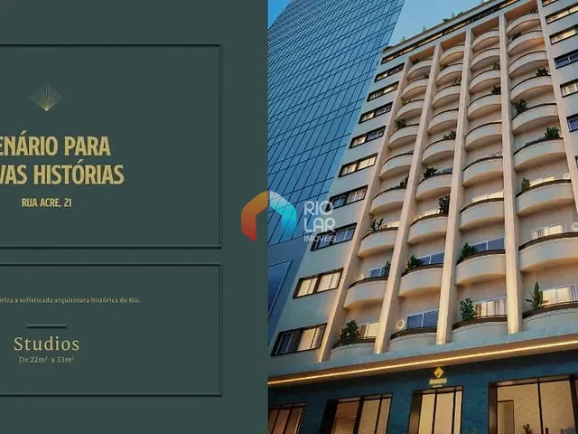 Apartamento com 27m² 1 quarto e 1 banheiro, à venda, no bairro Centro em Rio de Janeiro