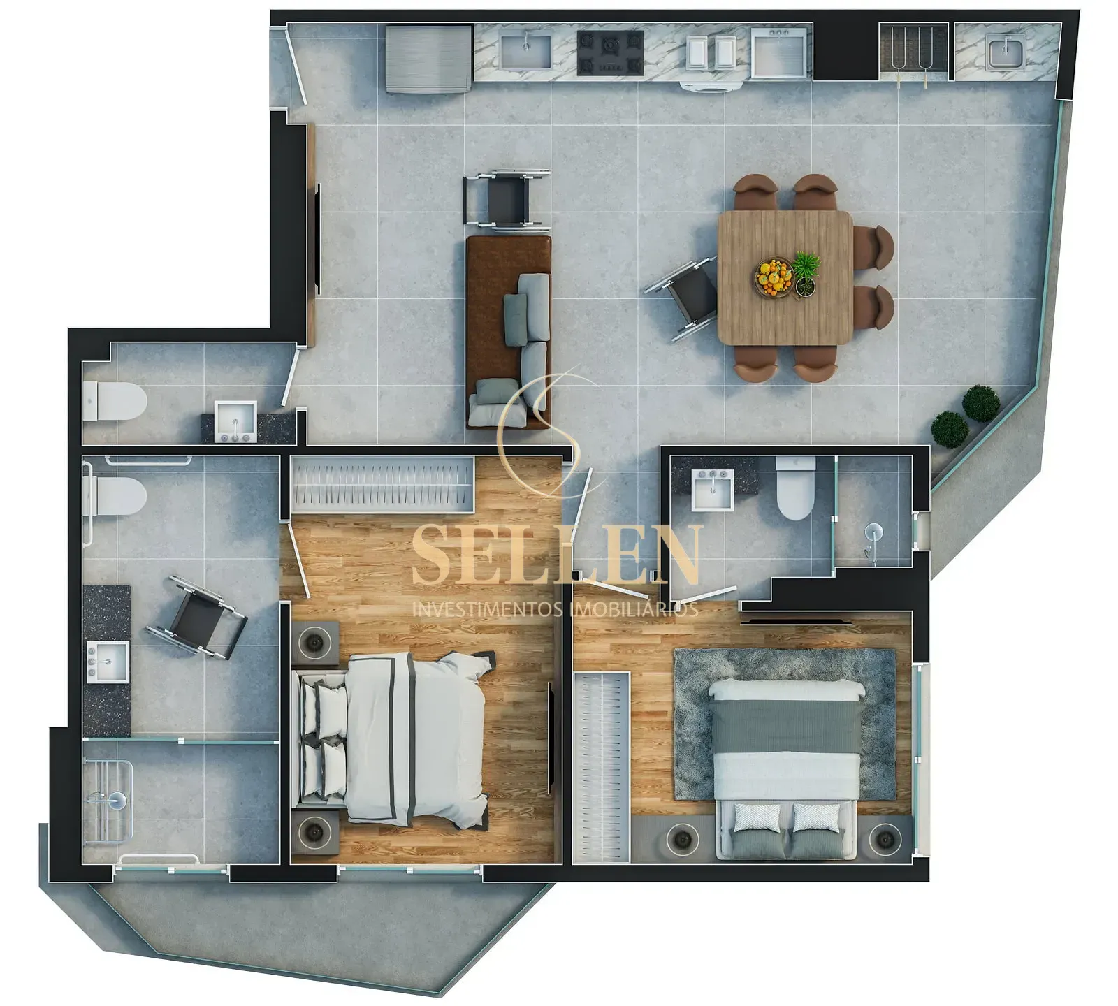 Apartamento, 1 quarto, 40 m² - Foto 44