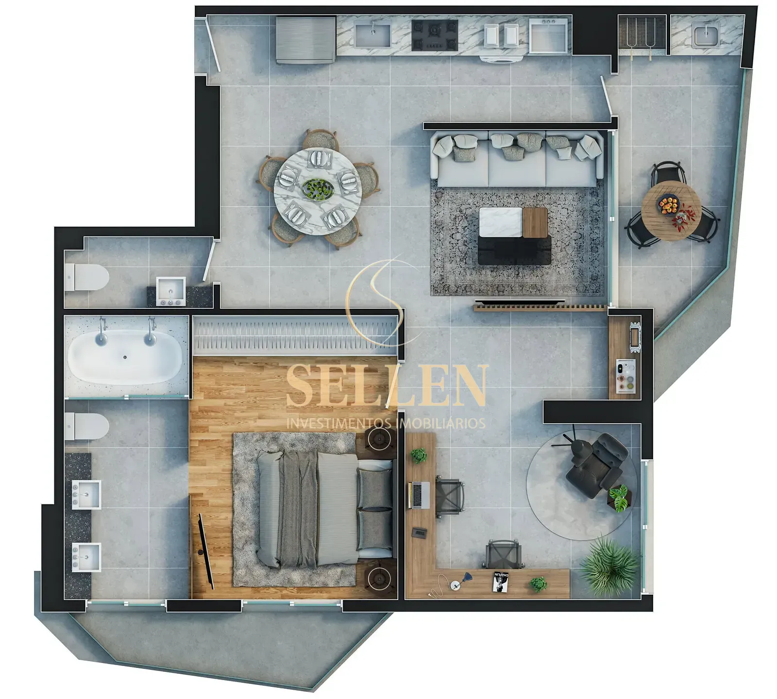 Apartamento, 1 quarto, 40 m² - Foto 38