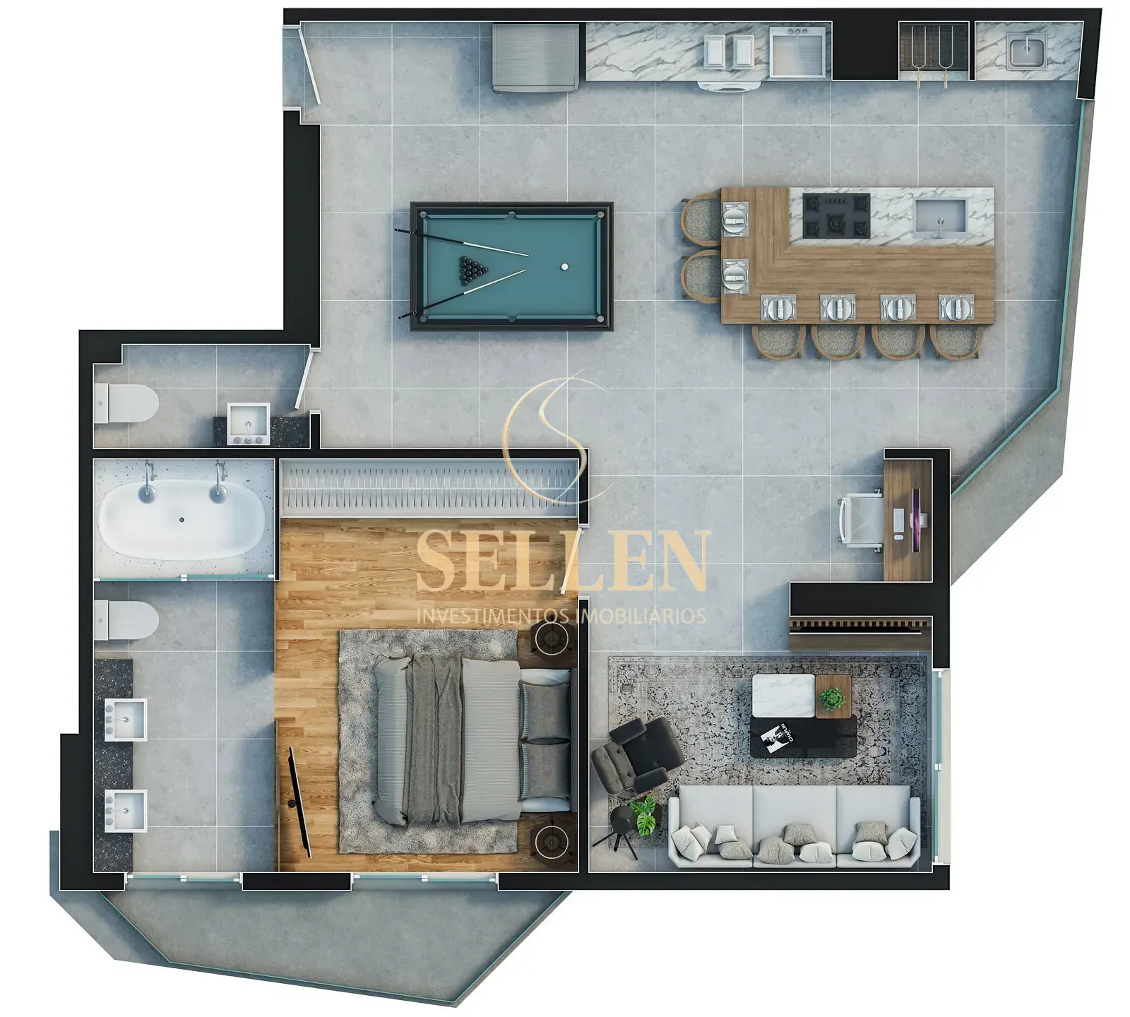 Apartamento, 1 quarto, 40 m² - Foto 40