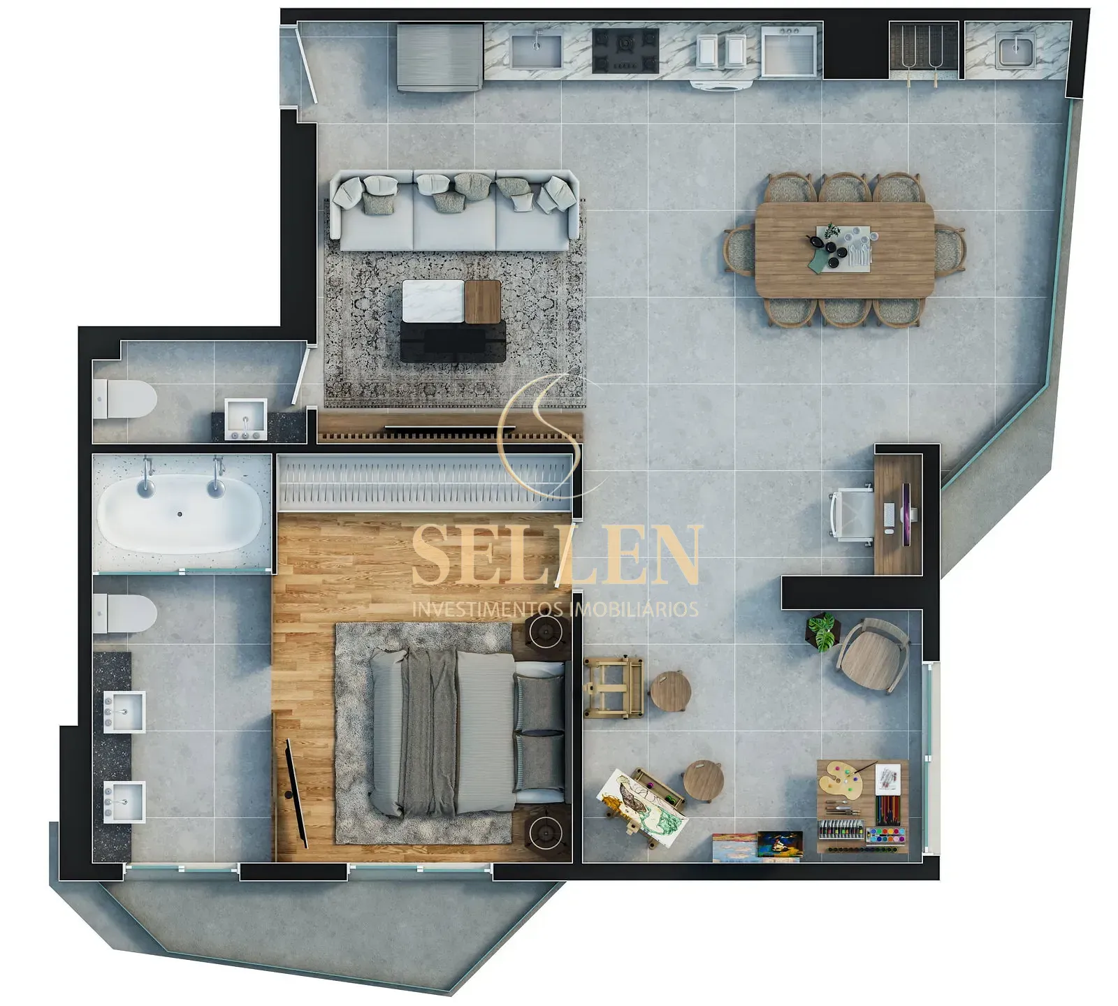 Apartamento, 1 quarto, 40 m² - Foto 39