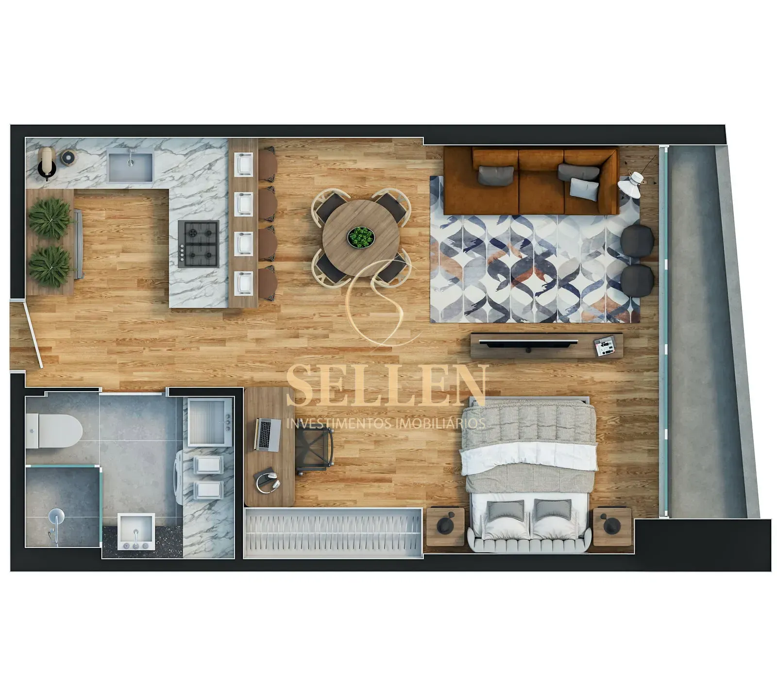 Apartamento, 1 quarto, 40 m² - Foto 41