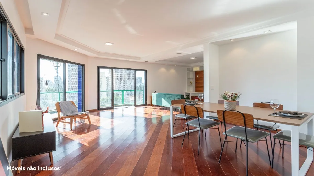 Apartamento para venda em Vila Clementino com 4 quartos, sendo 2 suítes, 152m²