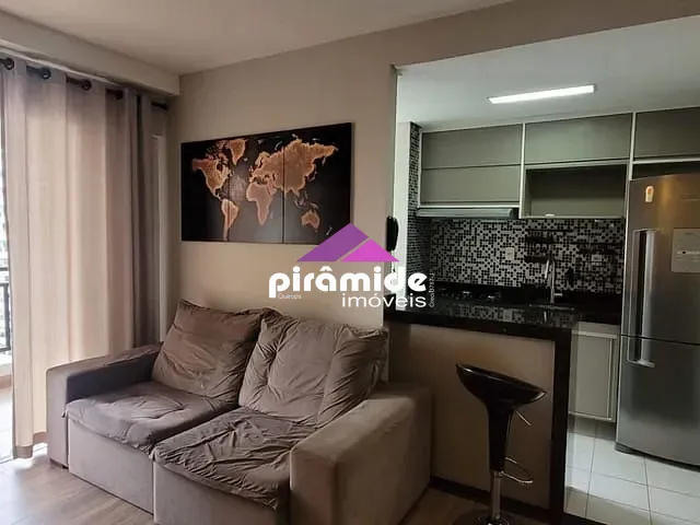 Apartamento com 62m² 2 quartos e 2 banheiros, para alugar, no bairro Parque Residencial Aquarius em São José dos Campos