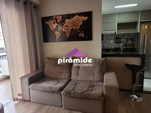 Apartamento com 62m² 2 quartos e 2 banheiros, para alugar, no bairro Parque Residencial Aquarius em São José dos Campos
