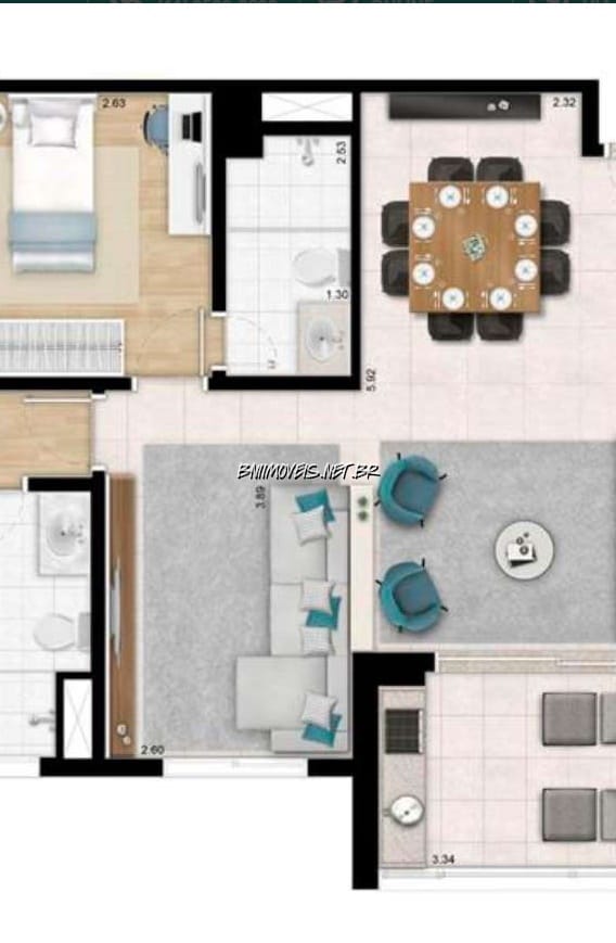 Apartamento, 2 quartos, 69 m² - Foto 37