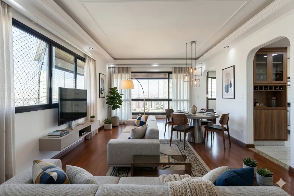 Apartamento para venda em Vila Maria Alta com 4 quartos, sendo 3 suítes, 150m²