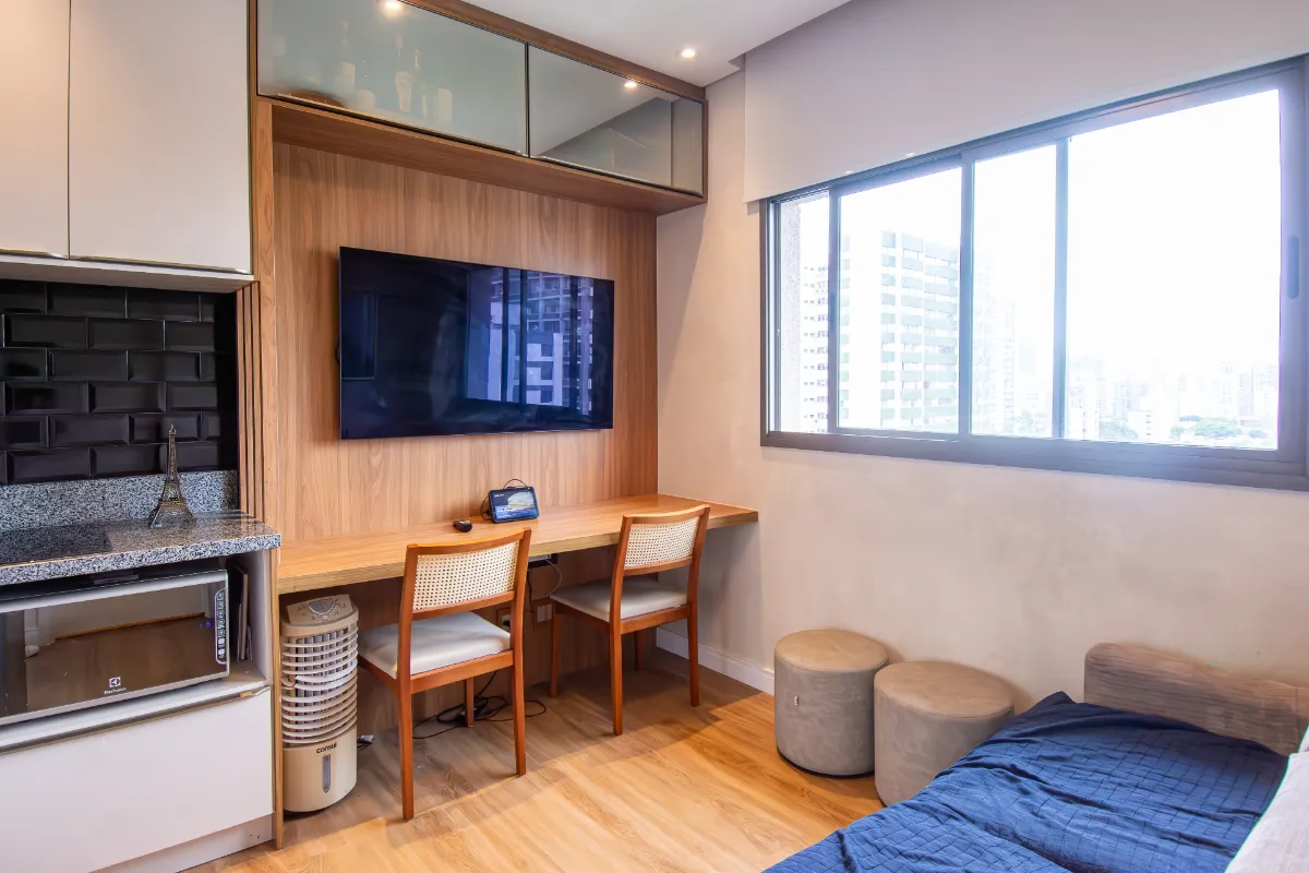 Apartamento para venda em Chácara Santo Antônio (Zona Sul) com 1 quarto, 27m²