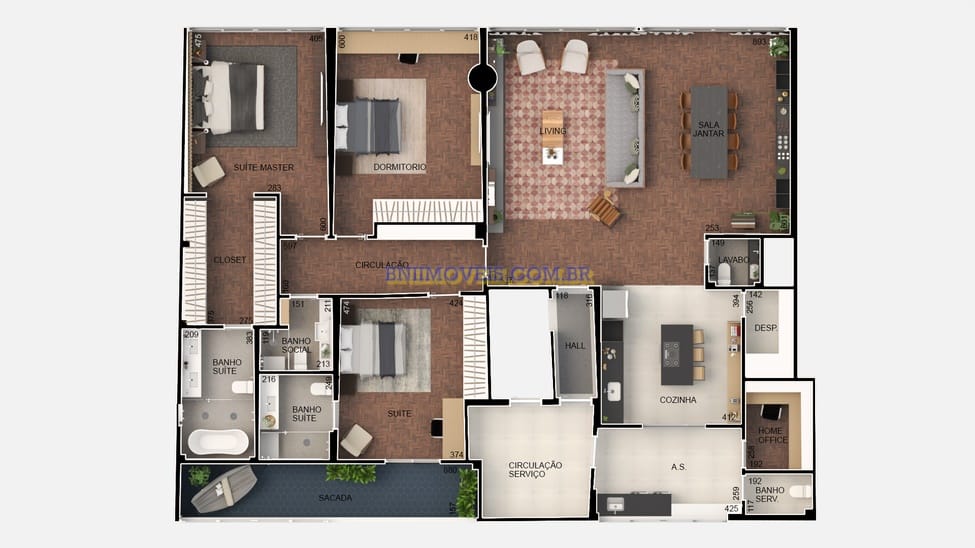 Apartamento, 3 quartos, 5000 m² - Foto 9