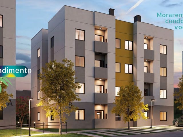 Apartamento 2 quartos e 1 banheiro, à venda, no bairro reserva saltinho em Londrina