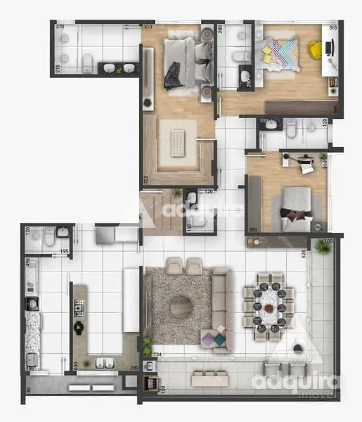 Apartamento, 3 quartos, 192 m² - Foto 15